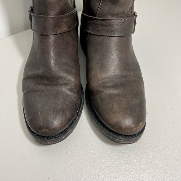 Frye Natalie Short Engineer Boot in Charcoal Size 7.5 - Picture 5 of 10